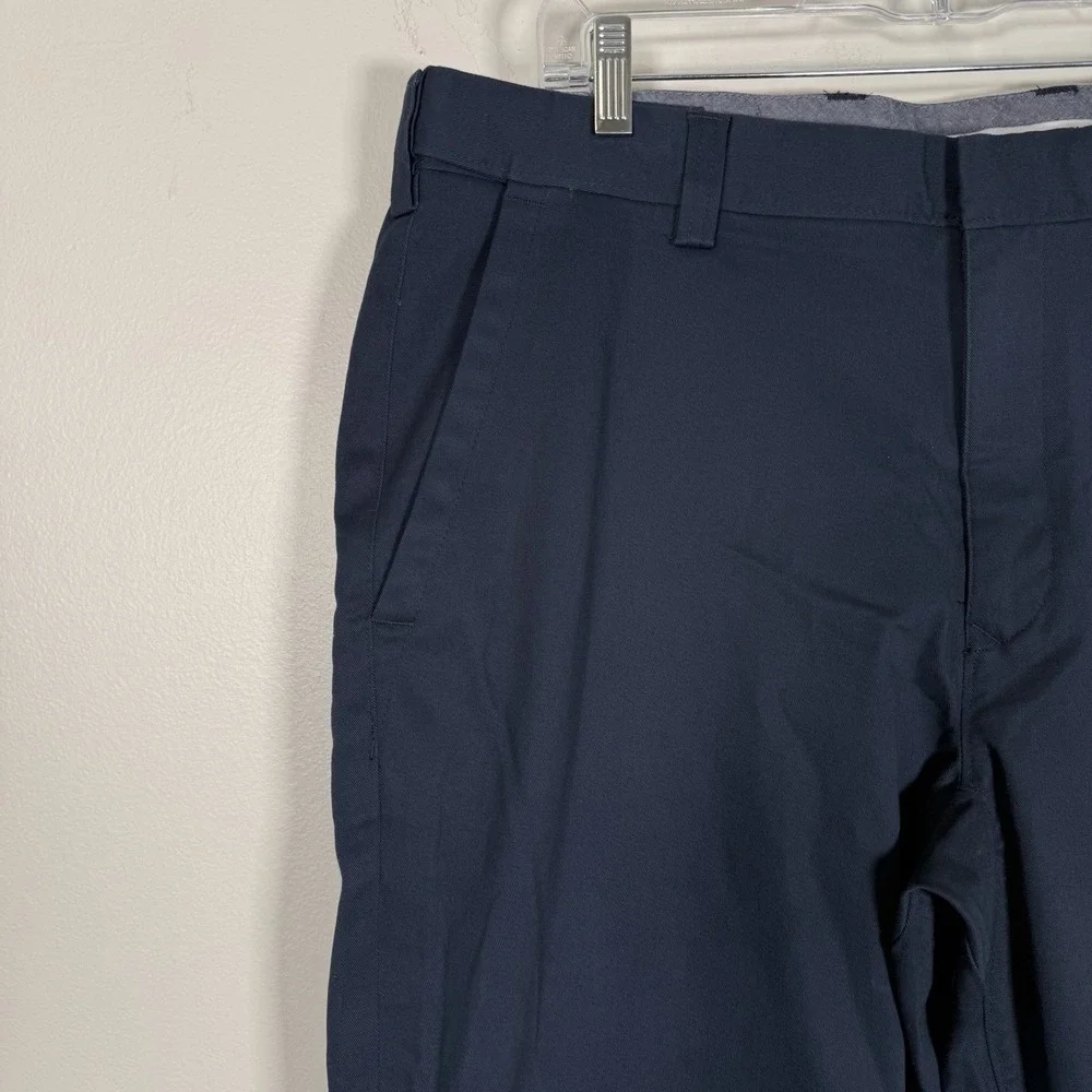 Duluth Trading Co Pants Mens 38x29 Blue Class Act‎ Standard Fit No Iron
